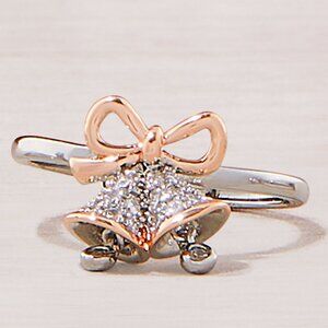 Christmas Bells ring, adjustable band, Charmed Aroma Cookies for Santa